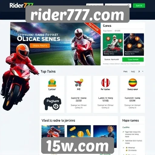 Experiência do usuário em rider777.com